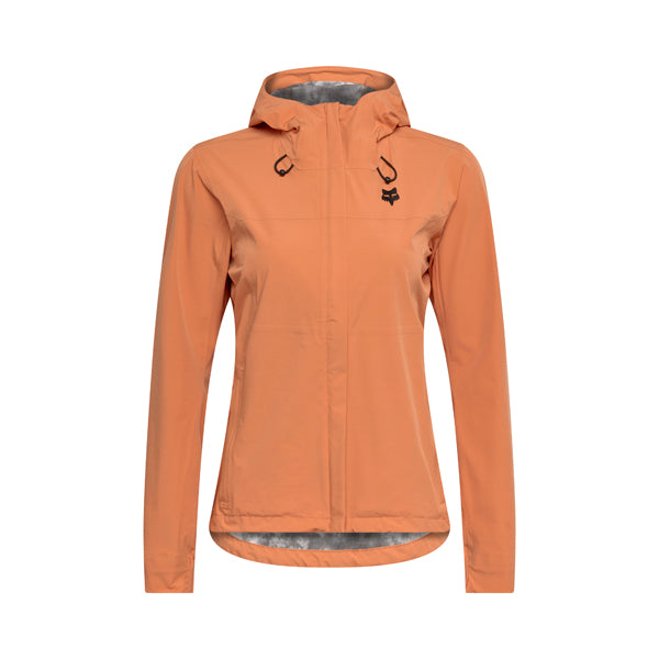Fox Racing Ranger Water Jacket Mountain Bike (Womens) front angle view in Coral sizes XS, SM, MD, LG, XL SKU 36252-A03-XS. Riding Jacket | Available at BTO Sports