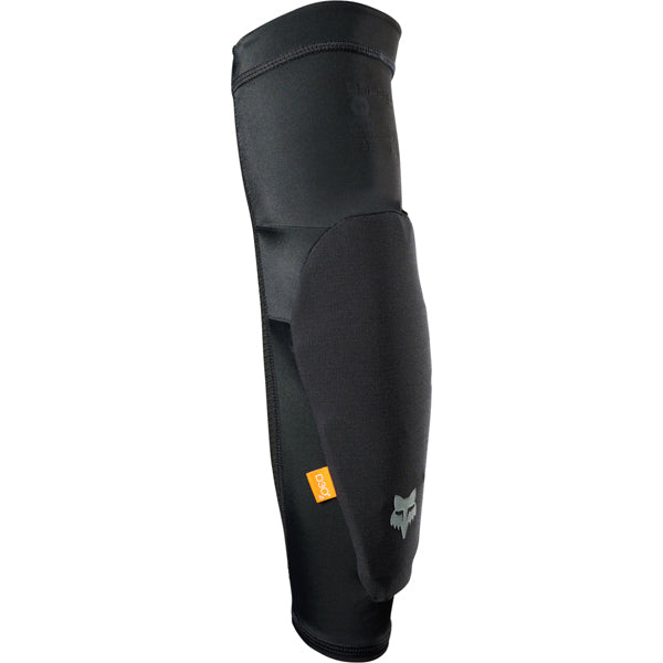 Fox Racing Enduro Elbow Sleeve Mountain Bike front angle view in Blk sizes XS, SM, MD, LG, XL, 2X SKU 38042-001-XS. Elbow | Available at BTO Sports