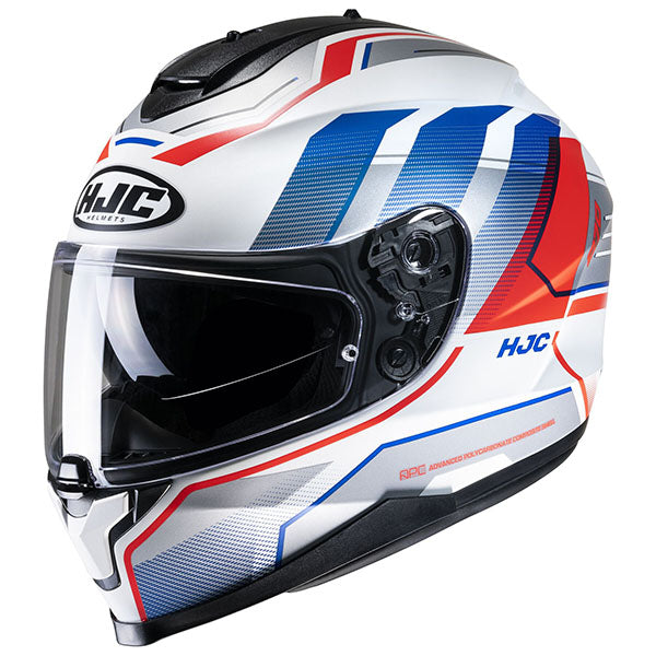 studio product photo of HJC SKU 877153103 in Black/Red, sizes XS, SM, MD, LG, XL for motocross helmet, dirt bike, off road.