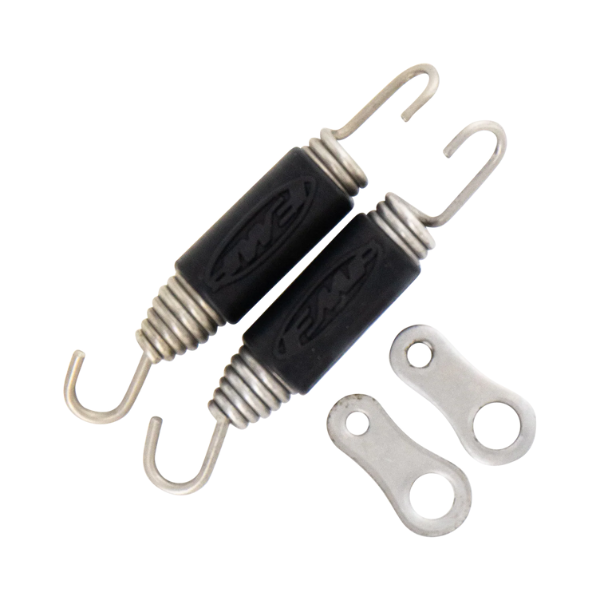 Professional studio photo of FMF - TI 4 / Factory 4 Replacement Springs and Clips; showing overall shape and visible design details; SKU FMF040186