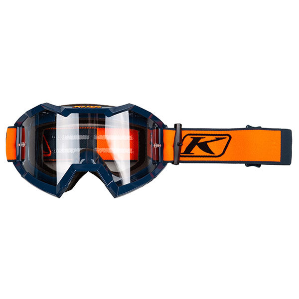 Klim Viper Off-Road Goggle in Fracture Strike Orange Clear Lens SKU 3760-000-000-019