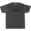 Professional studio photo of KTM KTM Logo Tee; showing tee fit, printed graphics, and crew neckline; SKU 3PW250052202; Sizes: S-2XL