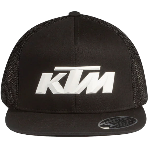 Front angle image of KTM - KTM Logo Trucker Cap showing design and details | Available at BTO Sports