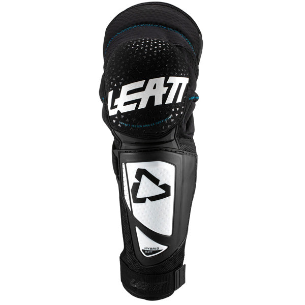 Image showing Leatt, 3DF Hybrid EXT Knee and Shin Guard in White/Black, Colors: Black, White/Black, Sizes: L/XL, S/M, XXL, SKU: 5019400741
