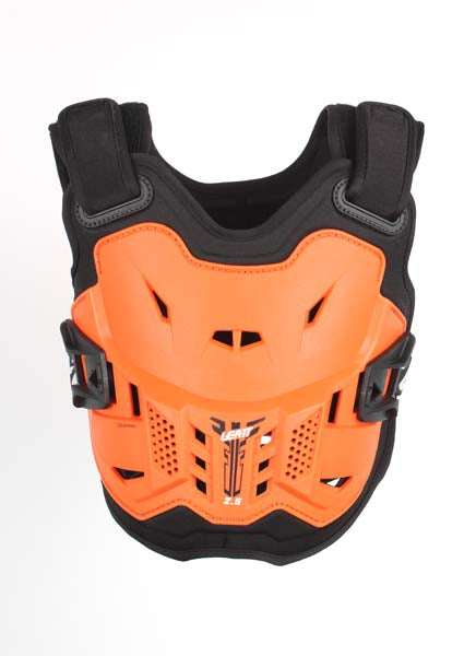 Product photo showing Leatt, 2.5 Chest Protector (Youth), Colors: Black, Orange, SKU: 5016100601