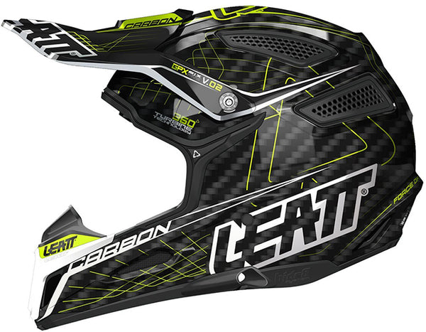 Product photo showing Leatt -GPX 6.5 V.02 Carbon Helmet (Youth) in Orange/Black/Gray, Sizes: Y-M