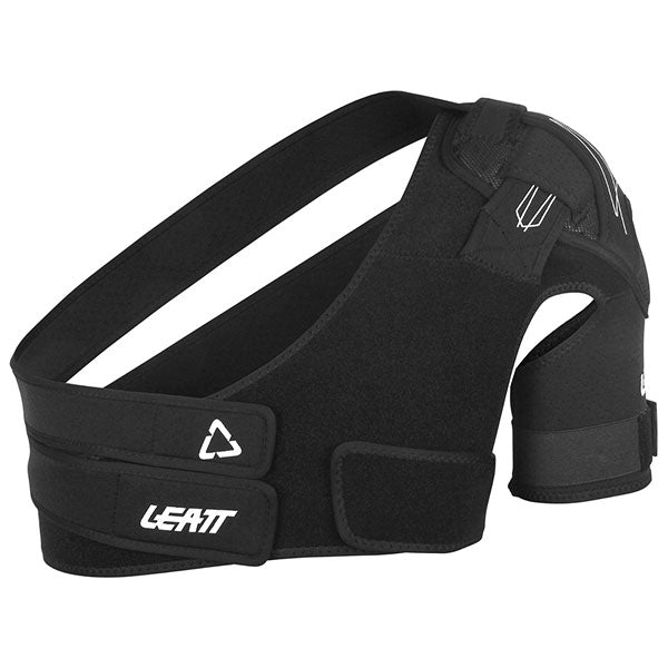 Product photo showing Leatt, Shoulder Brace in Left S/M, Colors: Left L/XL, Left S/M, Left XXL, Right L/XL, Right S/M, Right XXL, SKU: 5015800101