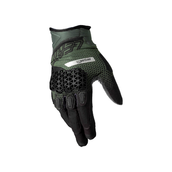 6025101721 - Leatt - ADV HydraDri 5.5 Short Gloves - colors: Forest Green, Stealth Black/Grey, Hi-Viz Yellow - sizes: XS-XL product photo