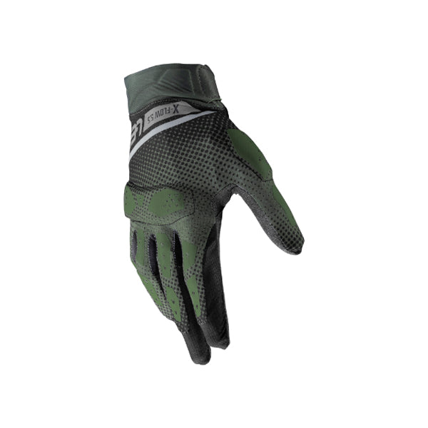 Image showing Leatt, ADV X-Flow 5.5 Short Gloves in Forest Green, Colors: Forest Green, Hi-Viz Yellow, Mist Grey, Orange, Stealth Black/Grey, Sizes: 2-3, SKU: 6025101882