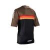 Product photo showing Leatt, Enduro 3.0 Jersey (Youth) (MTB) Mountain Bike in Rust, Colors: Black, Pistachio, Rust, Sizes: Y-LG, Y-MD, Y-SM, Y-XL, SKU: 5025108422
