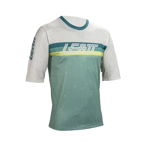 Image showing Leatt, Enduro 3.0 Jersey (Youth) (MTB) Mountain Bike in Pistachio, Colors: Black, Pistachio, Rust, Sizes: Y-LG, Y-MD, Y-SM, Y-XL, SKU: 5025108422