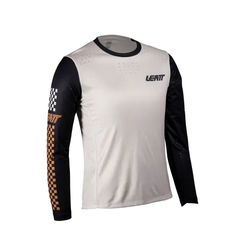 Product photo showing Leatt, Enduro 4.0 Jersey Womens (MTB) Mountain Bike in Cream, Colors: Cream, Lagoon, Mint, Sizes: 2-2, SKU: 5025107683