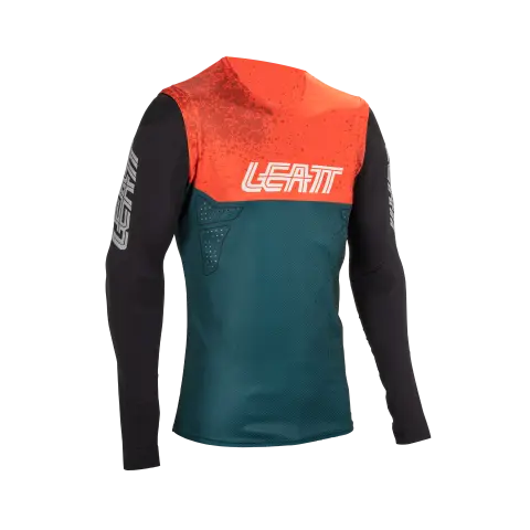 Studio product image of Leatt, Gravity 5.0 Jersey (MTB) Mountain Bike in Mojito, Colors: Black, Mojito, Teal, White, Sizes: 2-3, SKU: 5025010540