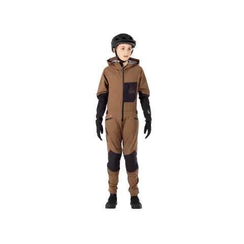 Detailed product image of Leatt, HydraDri 2.0 Mono Suit (Youth) (MTB) Mountain Bike in Loam, Sizes: Y-LG, Y-MD, Y-SM, Y-XL, SKU: 5025108361
