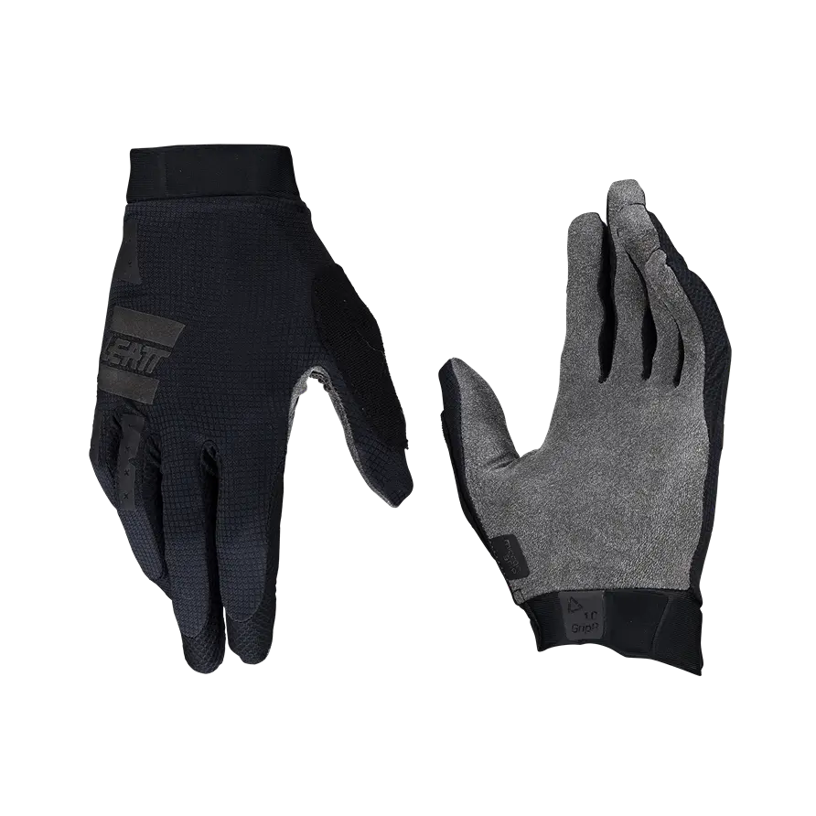 Studio product image of Leatt, GripR 1.0 Glove (Youth) (MTB) Mountain Bike in Stealth, Colors: Loam, Pistachio, Rust, Stealth, Sizes: Y-LG, Y-MD, Y-SM