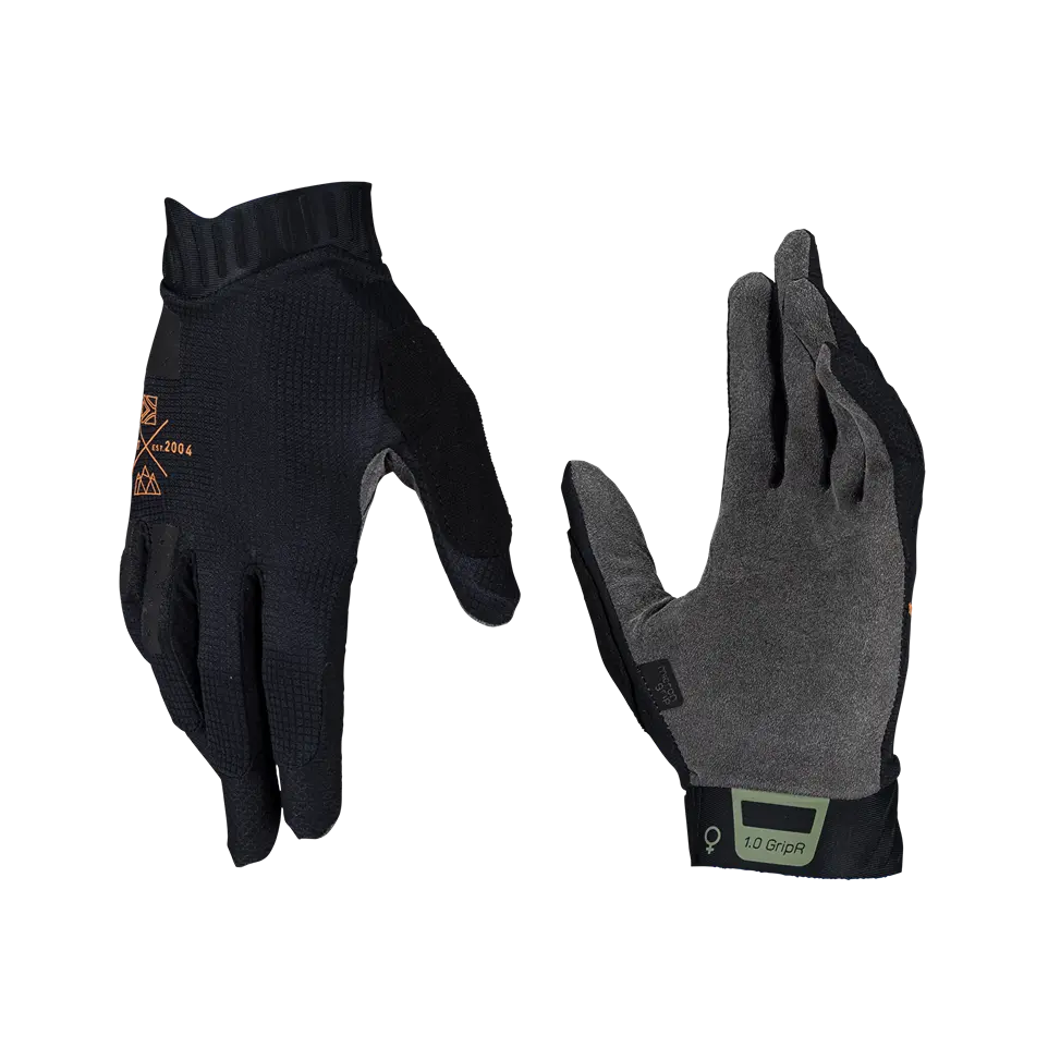 Studio product image of Leatt, GripR 1.0 Glove (MTB) Mountain Bike (Womens) in Stealth, Colors: Botanic, Cream, Lagoon, Stealth, Sizes: LG, MD, SM, XS, SKU: 6024150483