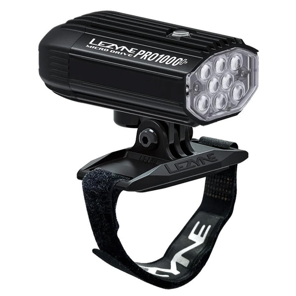 Lezyne - Helmet Micro Drive Pro Front Light (MTB) - Satin Black - Helmet Micro Drive Pro 1000+ - SKU: 1-LED-25H-V337