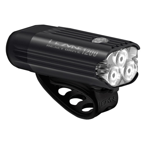 Lezyne - React Drive Front Light (MTB) - Matte Black - React Drive - SKU: 1-LED-43F-V117