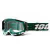 Studio product photo on a neutral background of 100%, Racecraft 2.0 Goggle (Clear Lens), Goggles, SKU 26012900, color options Concordia, Battleship, Snowbird, Topo, Kalkuta, Neon Yellow, Fluo Yellow, Panam and more