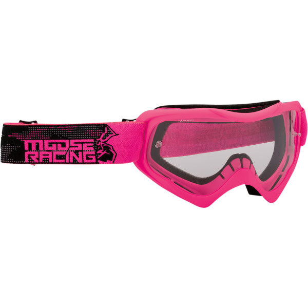 Product image of Moose Racing qualifier agroid goggle pink motocross goggles showing frame design, lens style, and colorway