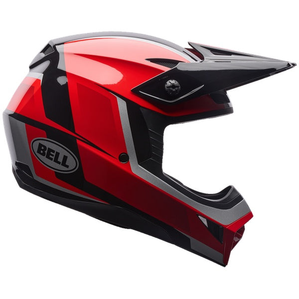 Bell MX-10 MIPS motocross helmet in Black/Red, view 1, SKU 7206895