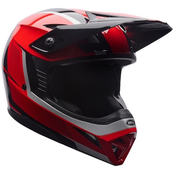 Bell MX-10 MIPS Spiral motocross helmet in Black/Red, view 2, SKU 7206895
