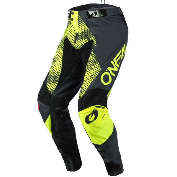 Studio product photo on a neutral background of O'Neal, Mayhem Covert Pants, SKU M020-428, color options Black Green, Charcoal Neon, sizes 28–42