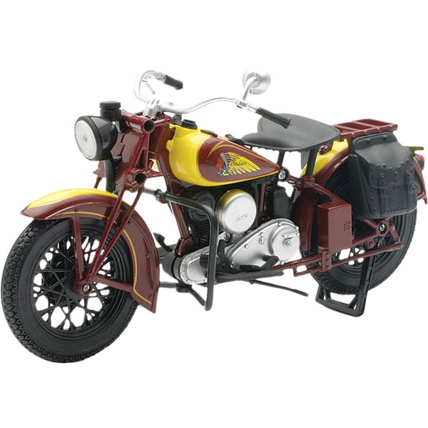 Product image | New Ray Toys - 1934 Indian Sport Scout 1:12 Scale | SKU: 959-0058 detailed die-cast toy model for collectors and kids | Available at BTO Sports