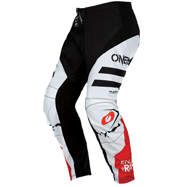 Detailed studio photograph of O'Neal, Element Squadron Pants, SKU E021-428, color options White, Black, Teal, sizes 28–42
