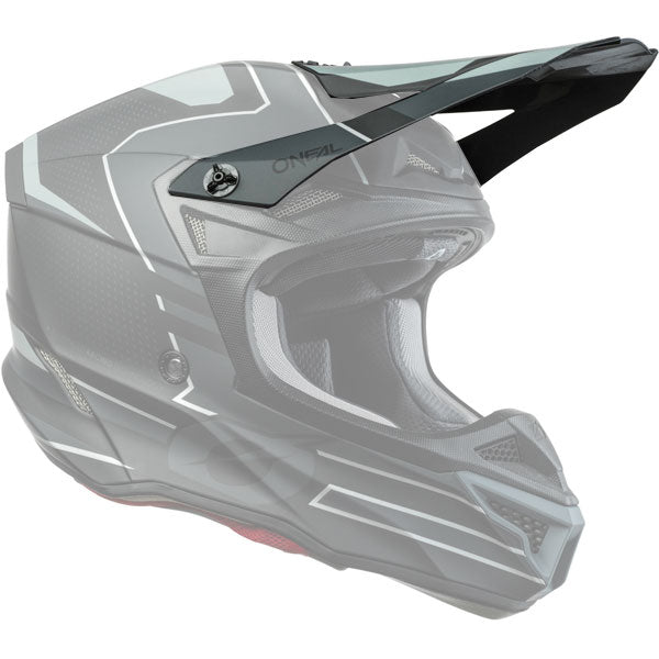 Product photo of O'Neal, 5 Series Sleek Visor, Helmet Visor, SKU 0628-420, color options Black/Grey, Black/Neon Yellow, White/Blue/Red