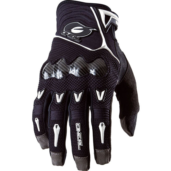 Catalog studio image of O'Neal, Butch Carbon Fiber Glove, Offroad Gloves, SKU 0468-808, color options Black, sizes XL–2X