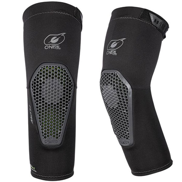 Studio image on a white background of O'Neal, Flow Elbow Guard (MTB) Mountain Bike, SKU 0259-103, color options Black, sizes XL–XL