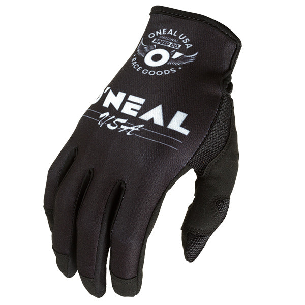 Catalog studio image of O'Neal, Mayhem Bullet Gloves, Offroad Gloves, SKU M030-308, color options Black/White, Blue/Yellow, sizes XL–2X