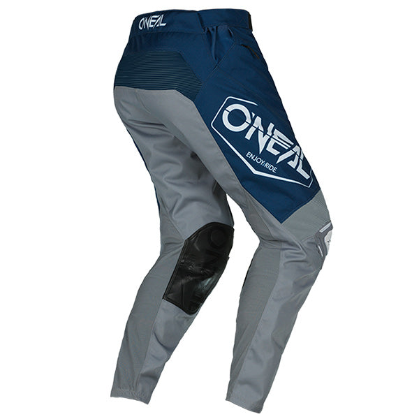 Catalog studio image of O'Neal, Mayhem Hexx Pants, SKU M021-030, color options Blue/Grey, Black/Yellow, sizes 28–42
