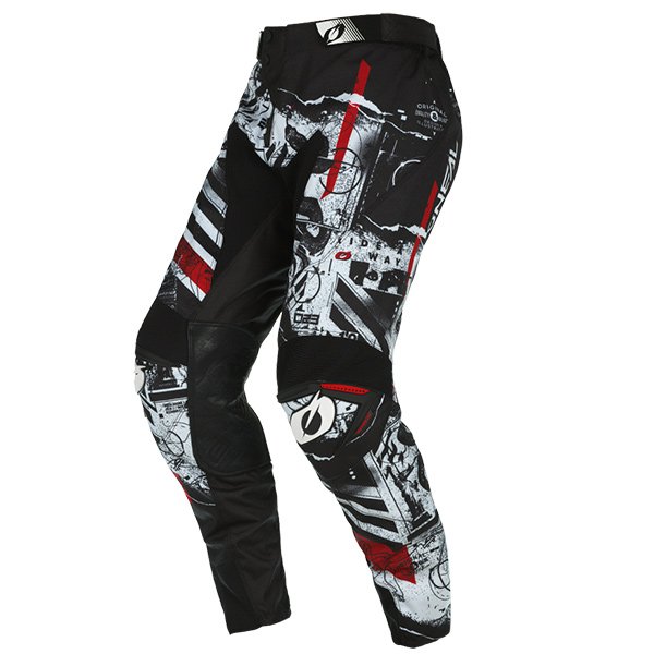 Clean studio photo on a white background of O'Neal, Mayhem Scarz Pant, Pants, SKU M021-228, color options Black/White, sizes 28–42