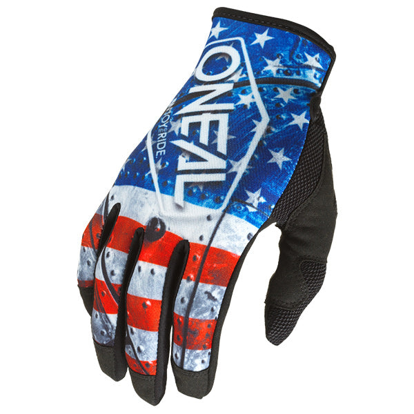 Product photo of O'Neal, Mayhem USA Gloves, Offroad Gloves, SKU M030-508, color options Red/White/Blue, sizes XL–2X