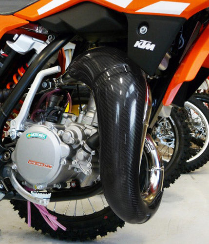 P3 - Carbon Fiber 2-Stroke Pipe Guards (KTM)
