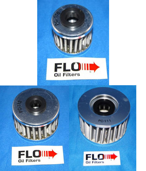 PC Racing - ATV Flo Stainless Steel Oil Filters (Honda)