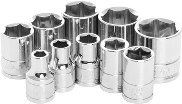 Performance Tool - 3/8" 6 Point Socket Set