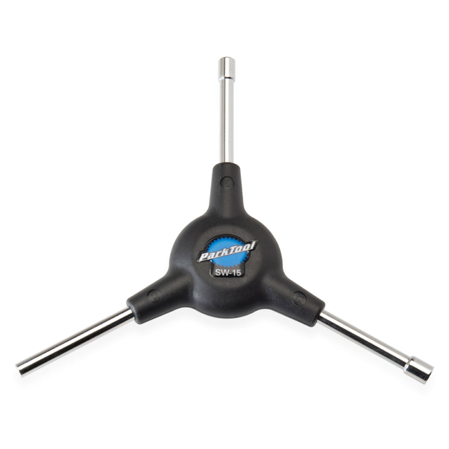 Park Tool - 3 Way Internal Nipple Spoke Wrench (MTB) Black/Silver - SKU: SW-15