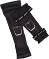 Front view of Pod MX Pod MX - KX Knee Brace Under Sleeve, parent SKU 664-05, highlighting shell shape, ventilation layout, and strap system built for moto and trail riding. Colors: Black Sizes: MD/LG, XL/2X, XS/SM.