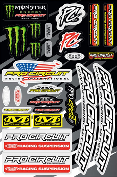 Pro Circuit - Deluxe Sticker Sheet