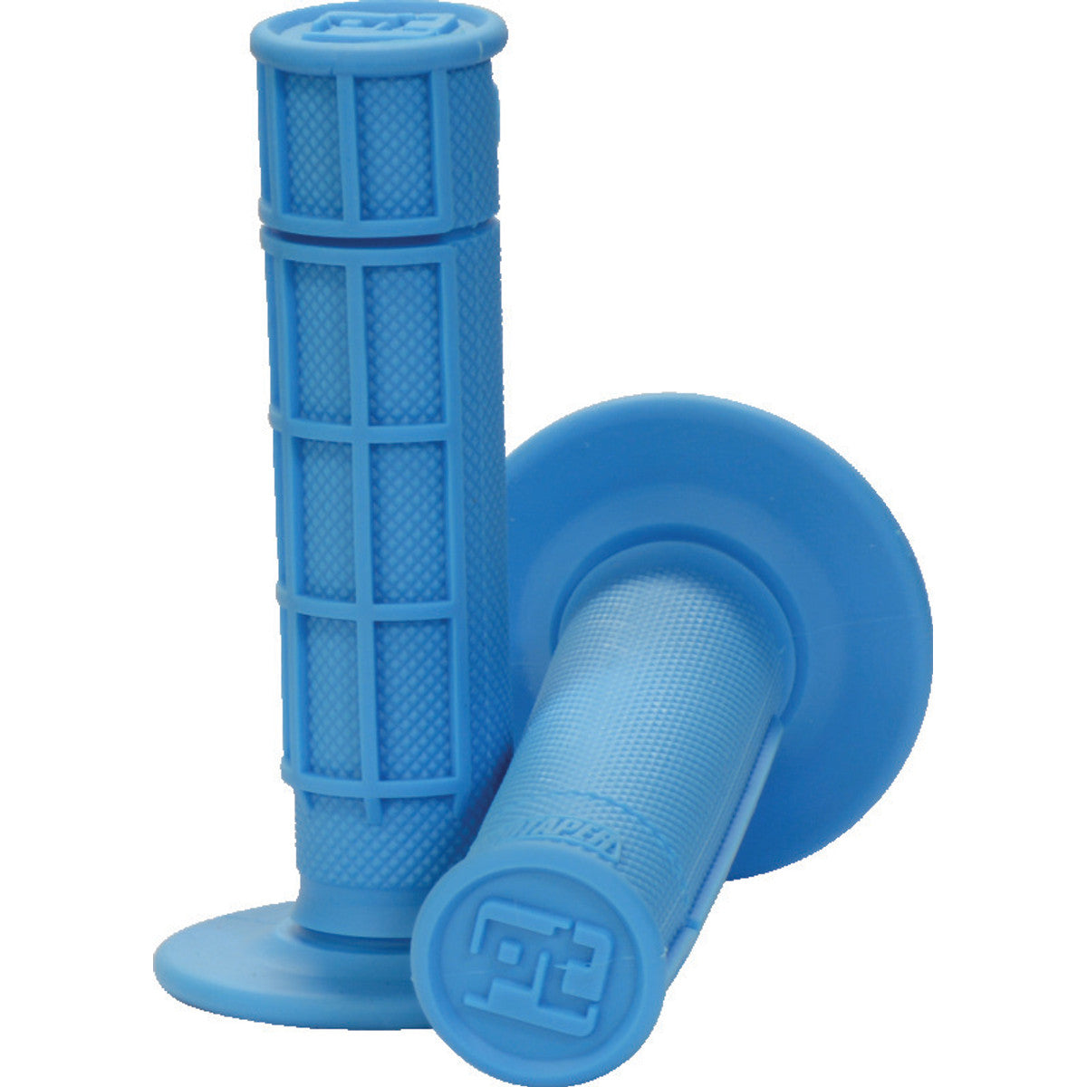 Pro Taper 1/2 Waffle Grips, Neon Blue, SKU ptr024038.