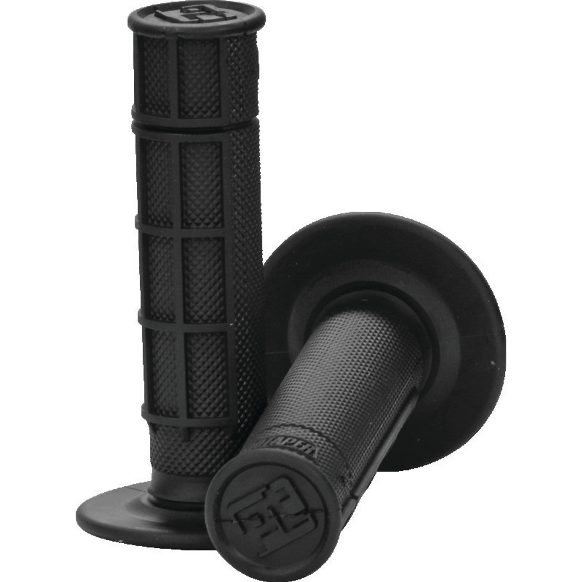Pro Taper 1/2 Waffle Grips, Race Cut 1/2 Waffle Grips, Black, SKU ptr024036.