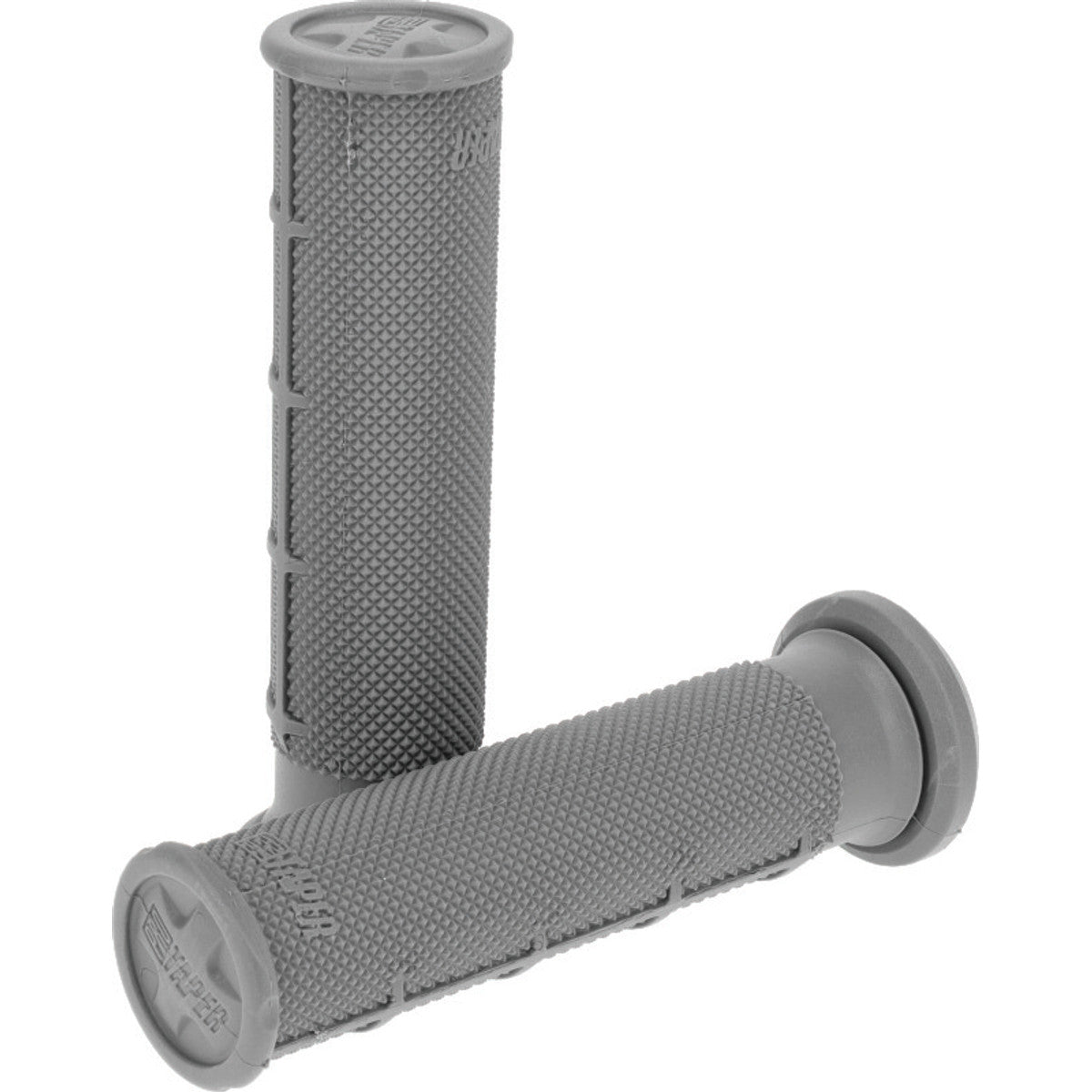 Pro Taper 1/2 Waffle Grips, Race Cut 1/2 Waffle Grips, Grey, SKU ptr024035.