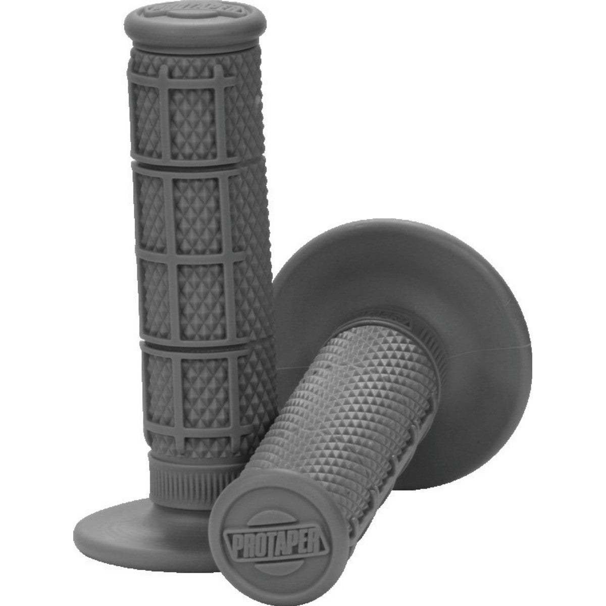 Pro Taper 1/3 Waffle Grips, Grey, SKU ptr024030.