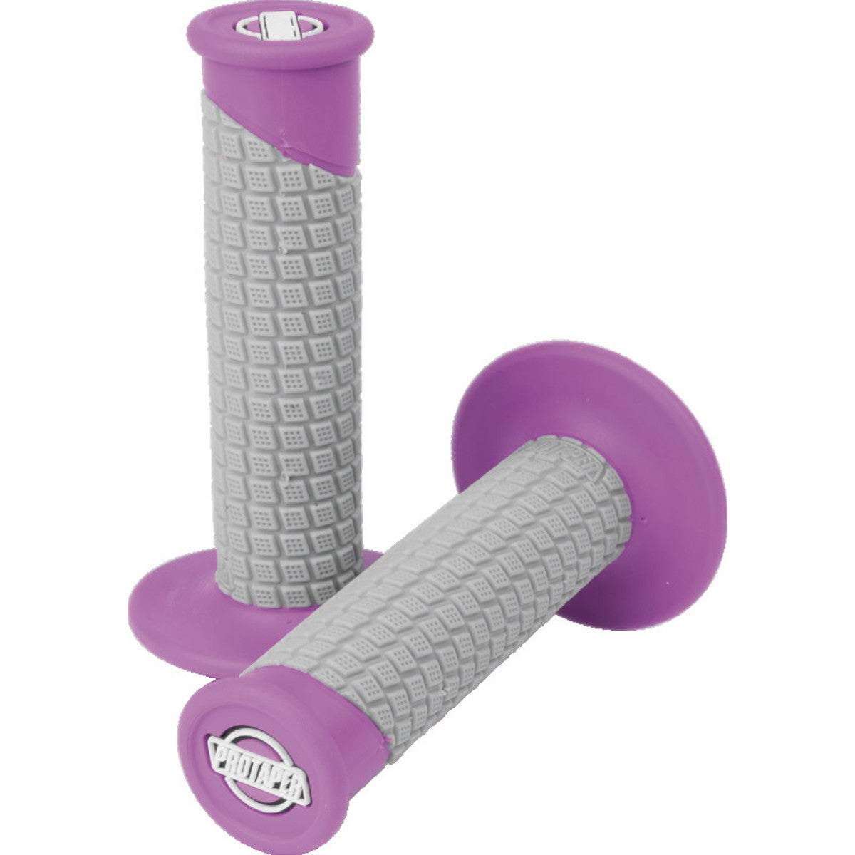 Pro Taper Pillow Top Grips, Clamp-On Pillow Top Grips, Neon Purple/Gray, SKU ptr021675.