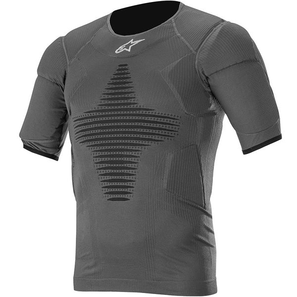Alpinestars Roost Base Layer Top product image in S/M sizes Anthracite/Black SKU 2701097. Base Layer Shirt | Available at BTO Sports