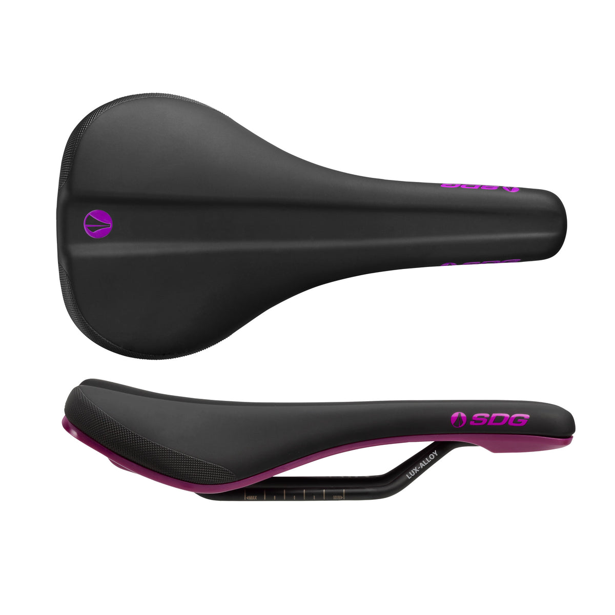 SDG - Bel-Air V3 Saddle (MTB) Black/Purple - SKU: 6333