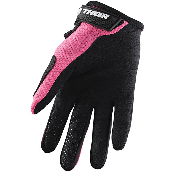 Product image of sector glove womens pink 1 2ba29b52 b552 4dd8 b28e c0ac58a6ce motocross gloves showing fit, construction, and colorway | Available at BTO Sports